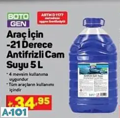 BOTOGEN -21 DERECE ANTİFRİZLİ CAM SUYU BOTOGEN -21 DERECE ANTİFRİZLİ CAM SUYU